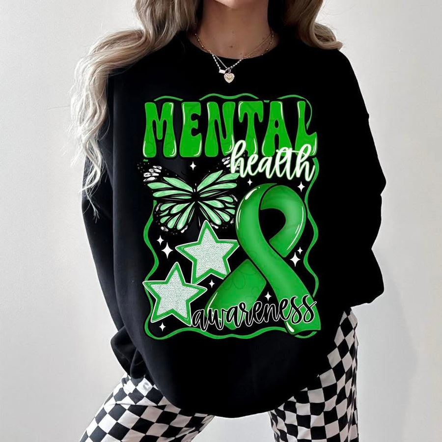 Mental Health Awareness Graphic Tee – Support & Advocacy Shirt – Unisex DTF Print – Kids & Adult Sizes - Pretty Petty Co