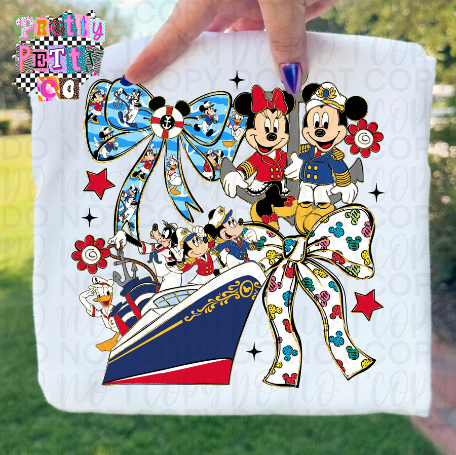 Favorite Mouse Cruise Coquette Tee – Fun Cartoon Shirt - Pretty Petty Co