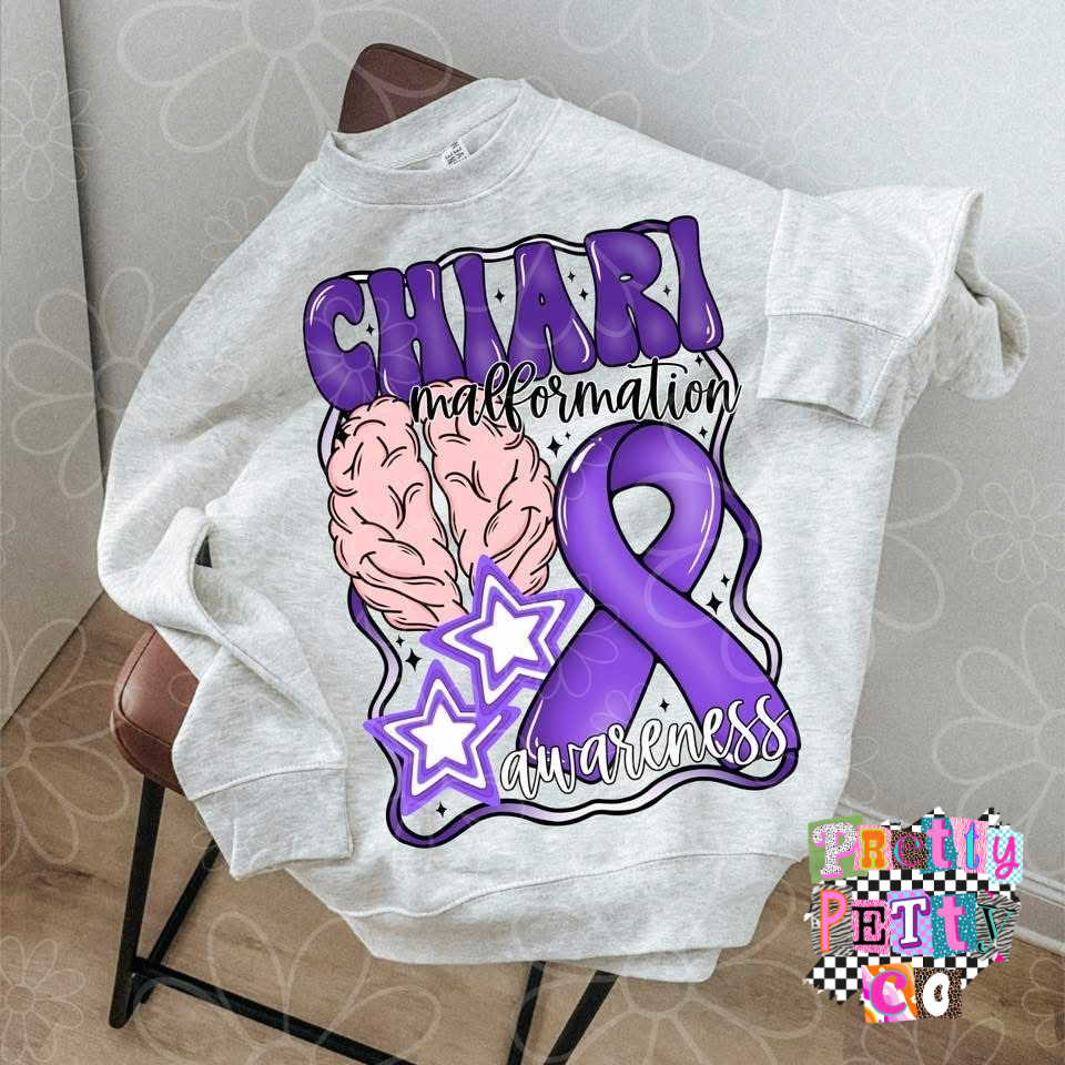 Chiari Malformation Awareness Tee | Rare Condition Support Shirt | Brain & Spine Awareness - Pretty Petty Co