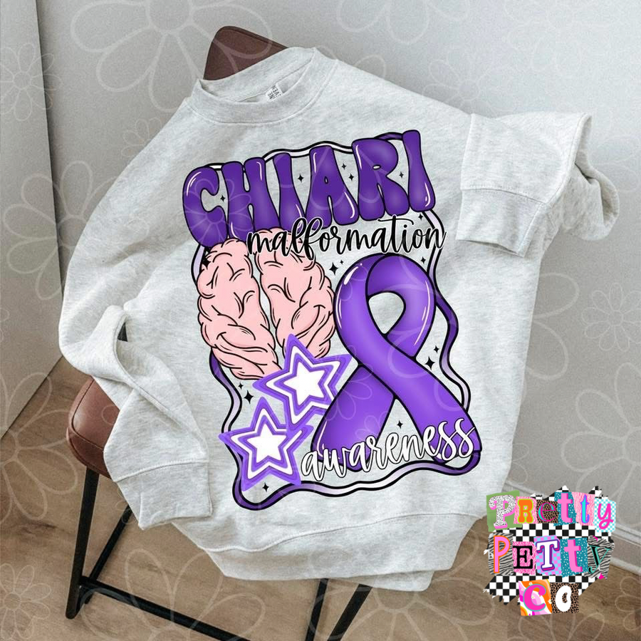 Chiari Malformation Awareness Tee | Rare Condition Support Shirt | Brain & Spine Awareness - Pretty Petty Co