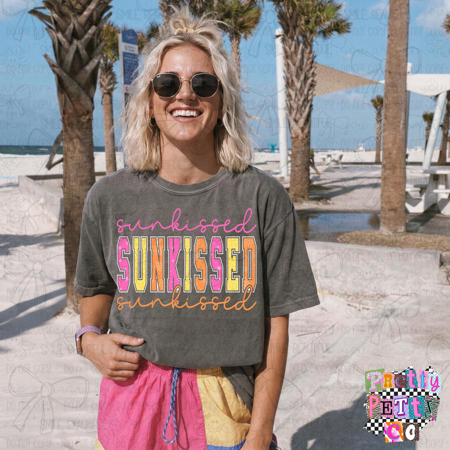 Sunkissed T-Shirt – Funny Sassy Graphic Tee, Beach & Summer Vibes Boutique Shirt for Women, Playful Everyday Top - Pretty Petty Co
