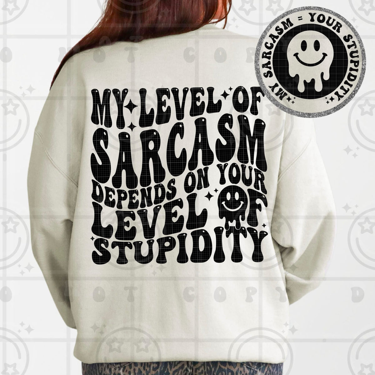 My Level of Sarcasm Depends on Your Level of Stupidity Tee – Funny Sassy Graphic Shirt for Women - Pretty Petty Co