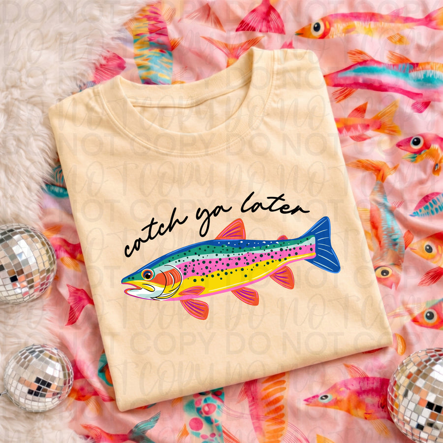 Catch You Later Graphic Tee – Comfort Colors Funny Sarcastic Shirt, Retro Casual Everyday T-Shirt - Pretty Petty Co