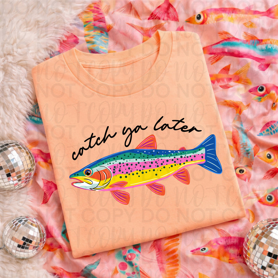 Catch You Later Graphic Tee – Comfort Colors Funny Sarcastic Shirt, Retro Casual Everyday T-Shirt - Pretty Petty Co