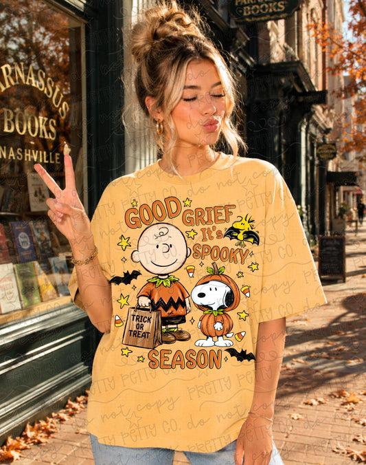 Good Grief It’s Spooky Season Halloween Graphic Tee