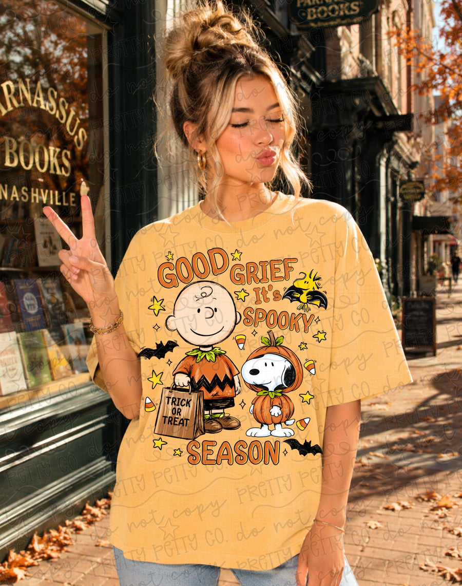 Good Grief It’s Spooky Season Halloween Graphic Tee