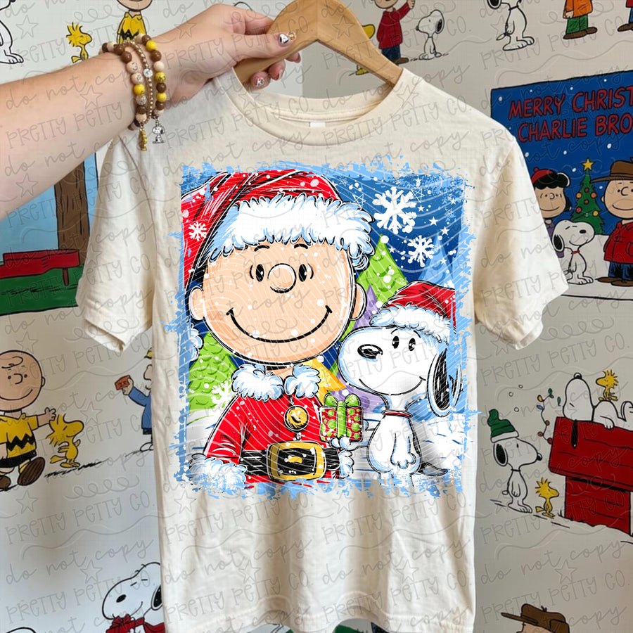 Vintage Christmas Cartoon Friends Shirt | Retro Holiday Graphic Tee | Nostalgic Christmas Sweatshirt | Cozy Winter Holiday Apparel | Classic Christmas Gift