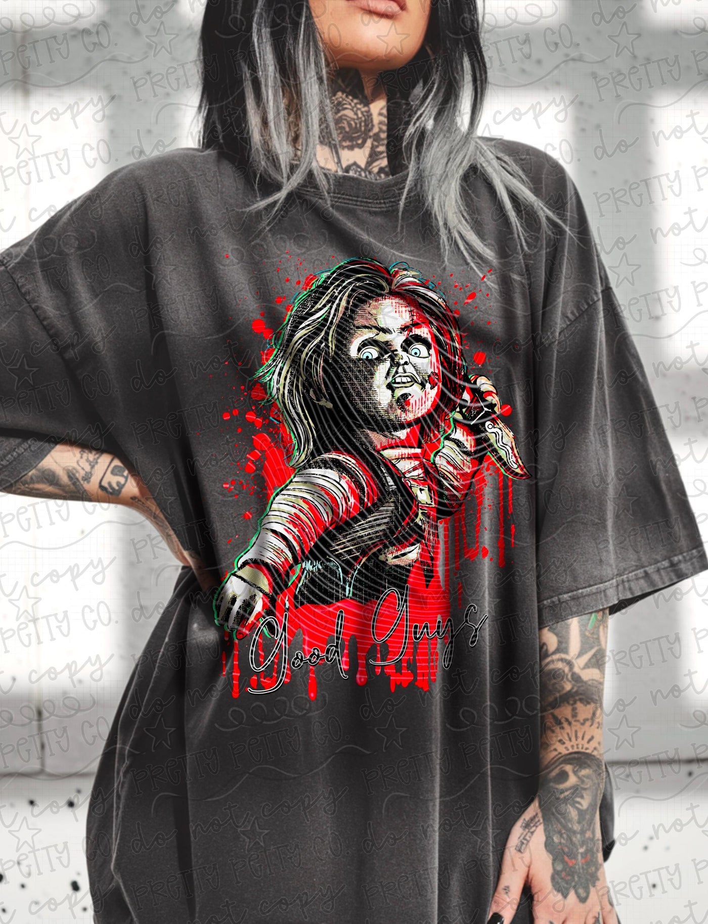 Killer Doll Horror Graphic Tee | Creepy Doll Halloween Shirt | Bloody Spooky Season Tee