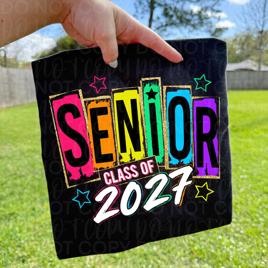 Senior 2027 Shirt | Class of 2027 Senior Graphic Tee ⭐