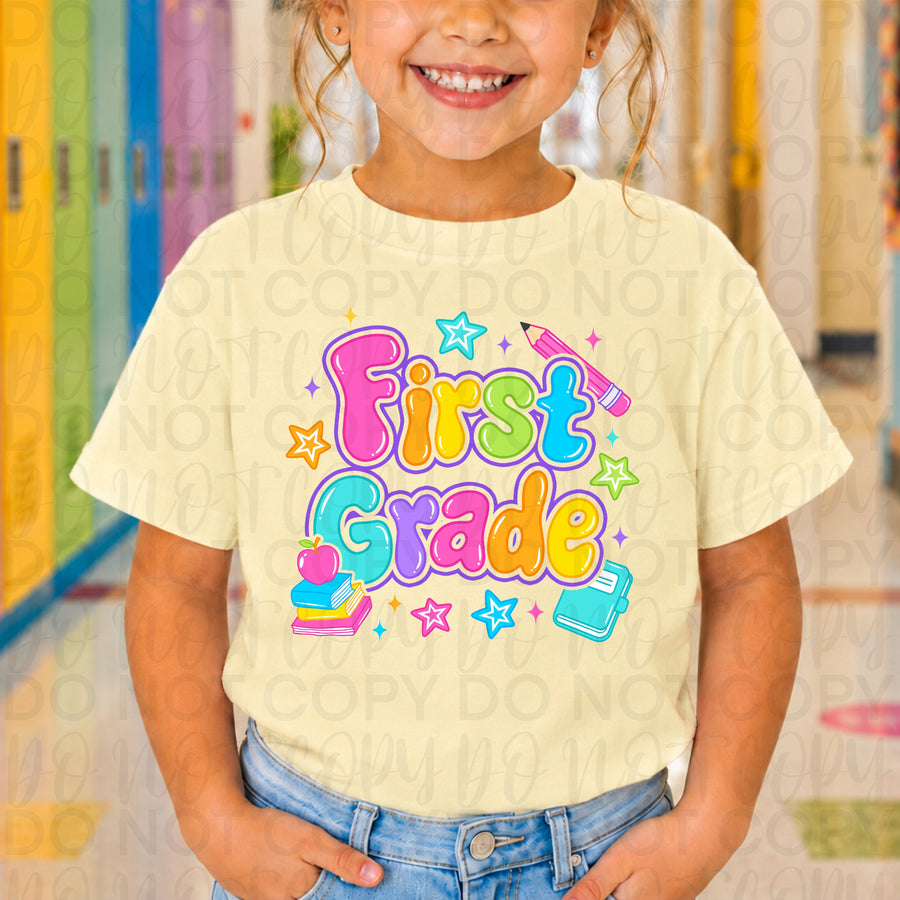 First Grade Back to School Shirt | First Day of First Grade Teacher & Student Tee