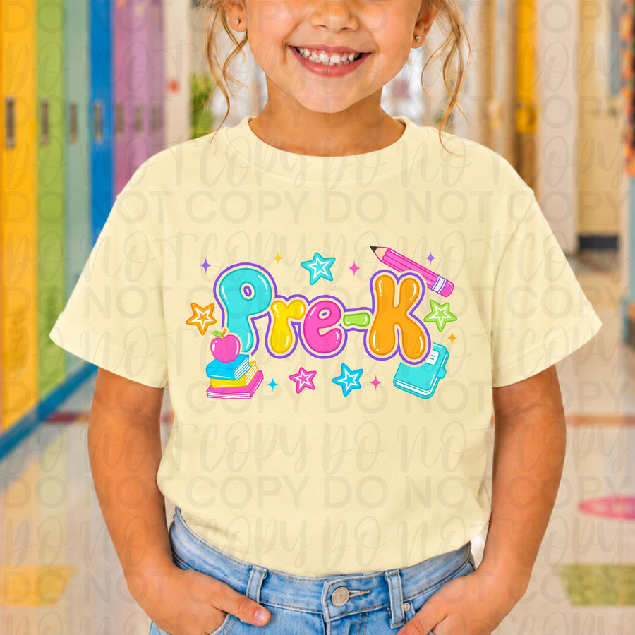 Pre-K Back to School Shirt | First Day of Pre-K Teacher & Student Tee