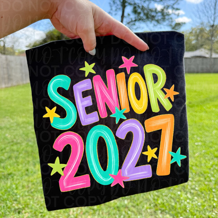 Senior 2027 Shirt | Class of 2027 Senior Graphic Tee ⭐