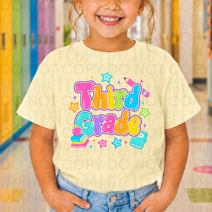 Third Grade Back to School Shirt | First Day of Third Grade Teacher & Student Tee