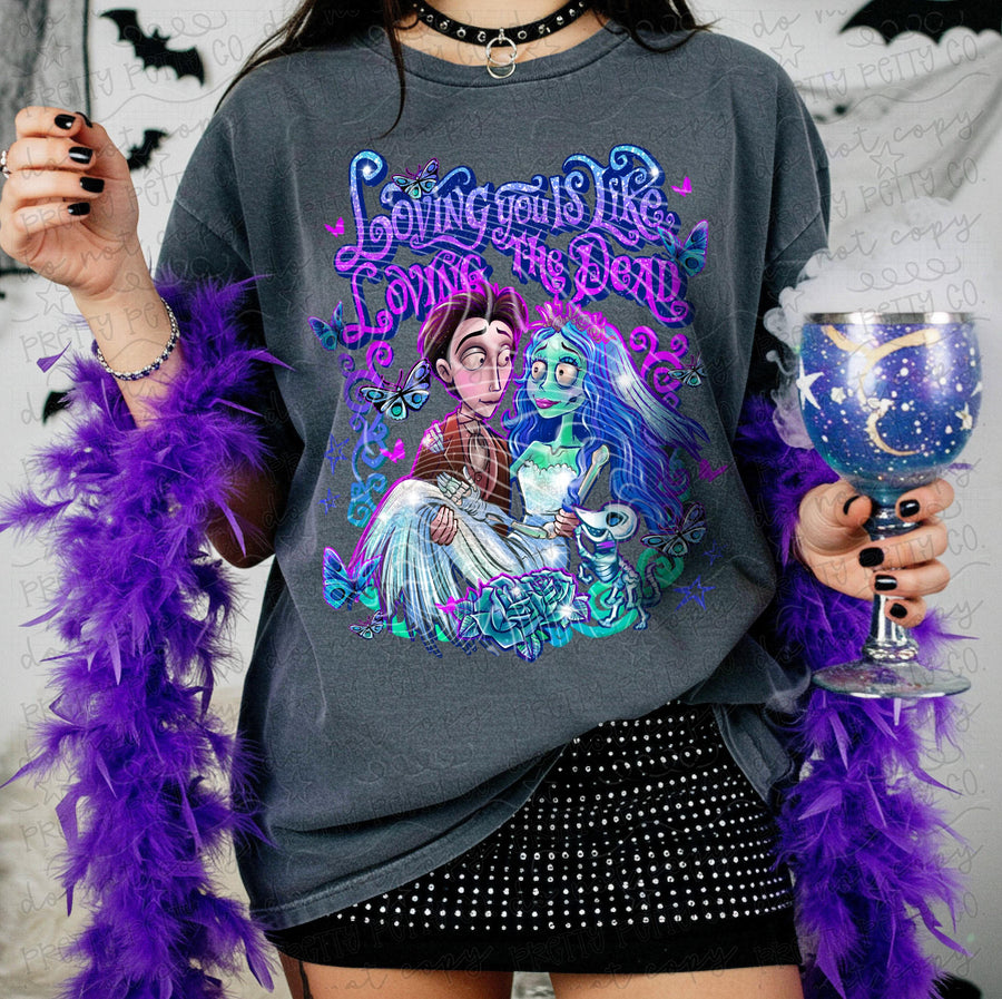 Ghostly Bride Spooky Graphic Tee | Dark Whimsy Gothic Shirt | Creepy Cute Horror Apparel - Pretty Petty Co