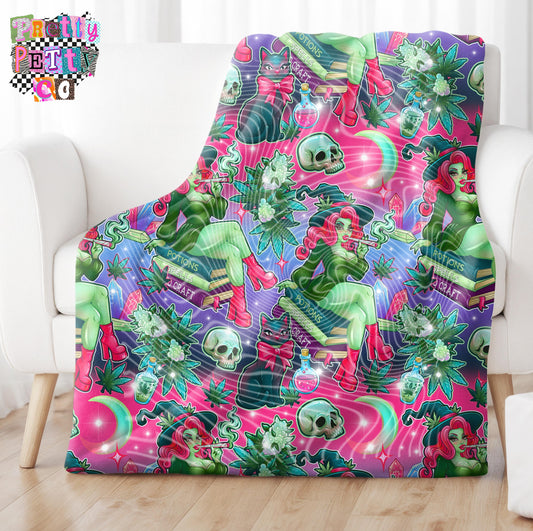 LITerary 420 Blanket – Plush Throw, Soft Cozy Cannabis Fan Blanket, Limited Edition
