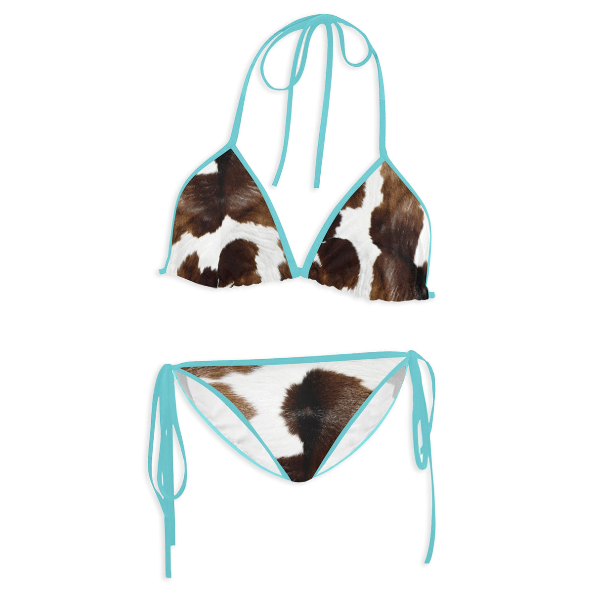 Cow Print Bikini Tops/Bottoms Sold Separately - Pretty Petty Co