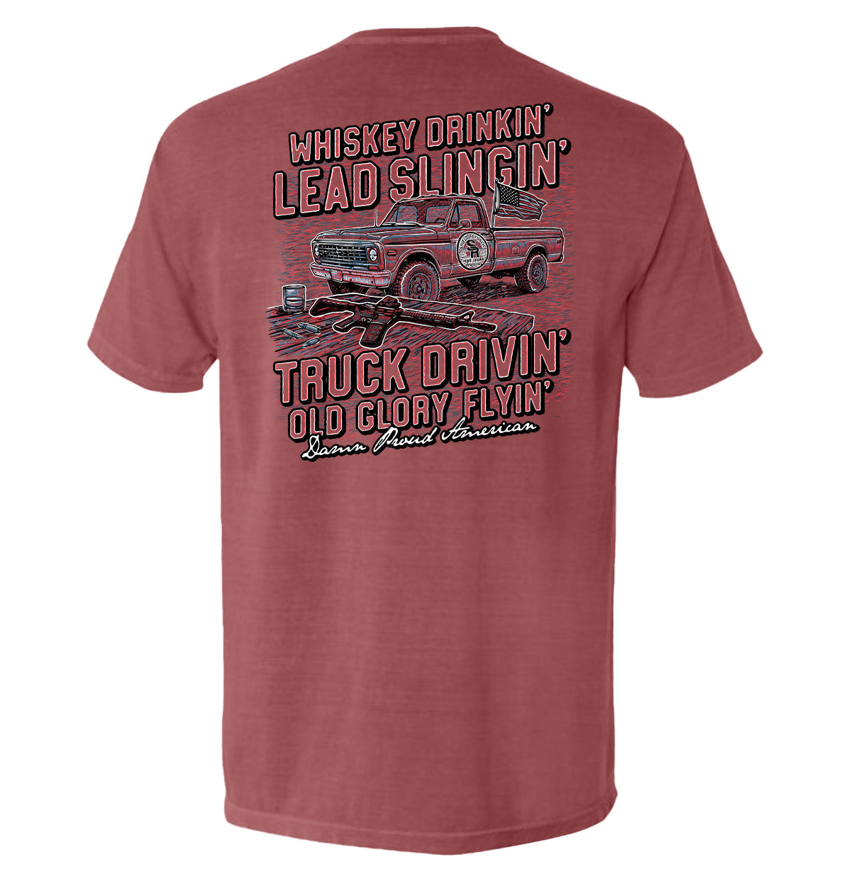 Damn Proud American Red White and Blue - Pretty Petty Co