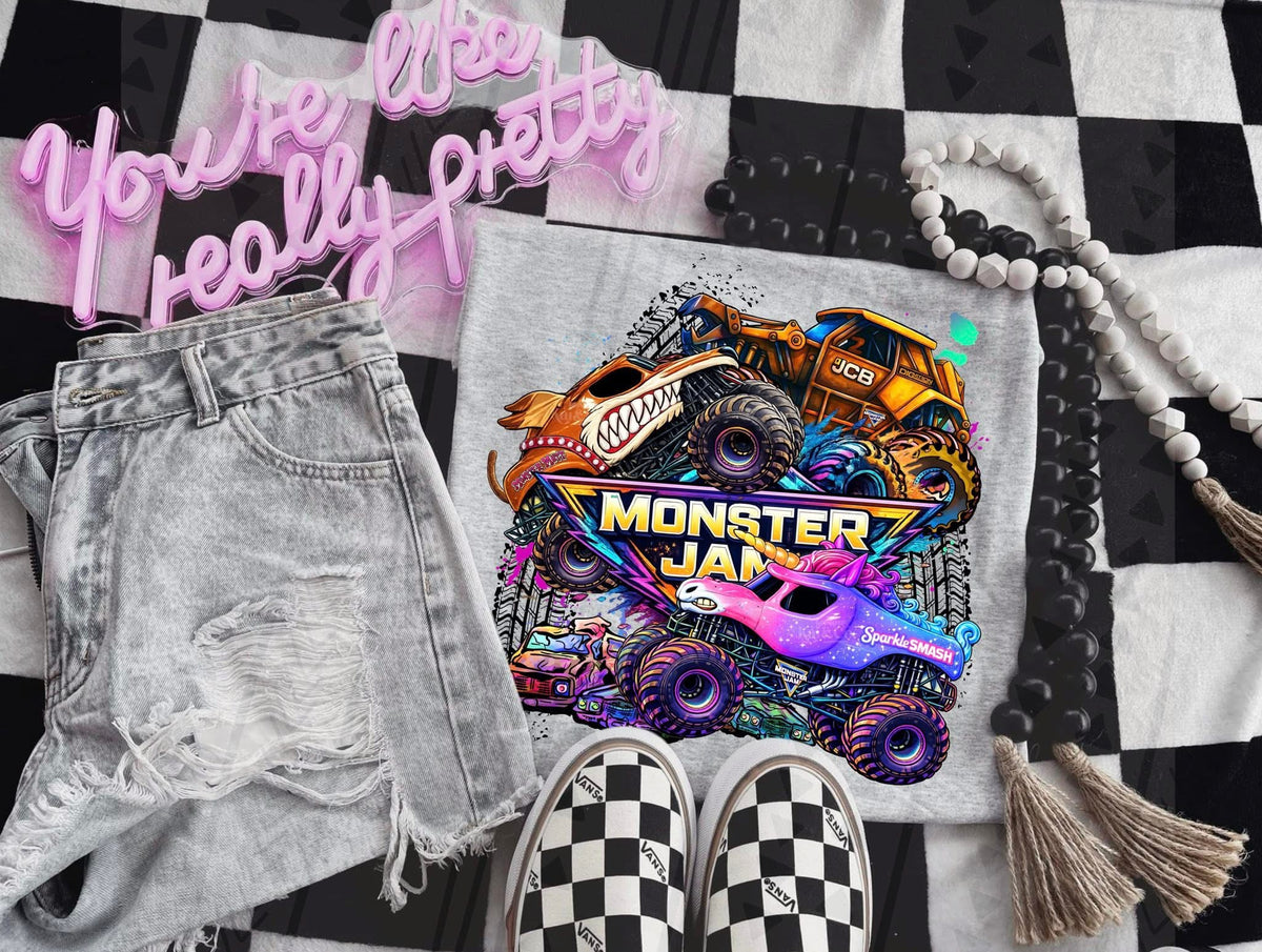 Monster Jam Truck Fan Tee – MJ Gildan Monster Truck Apparel - Pretty Petty Co