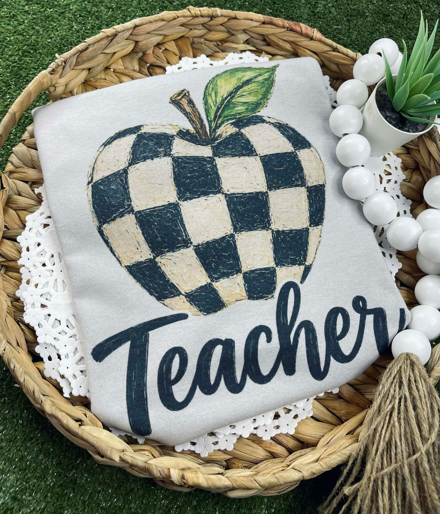 Checkered Teacher (Port & Co Tee) - Pretty Petty Co