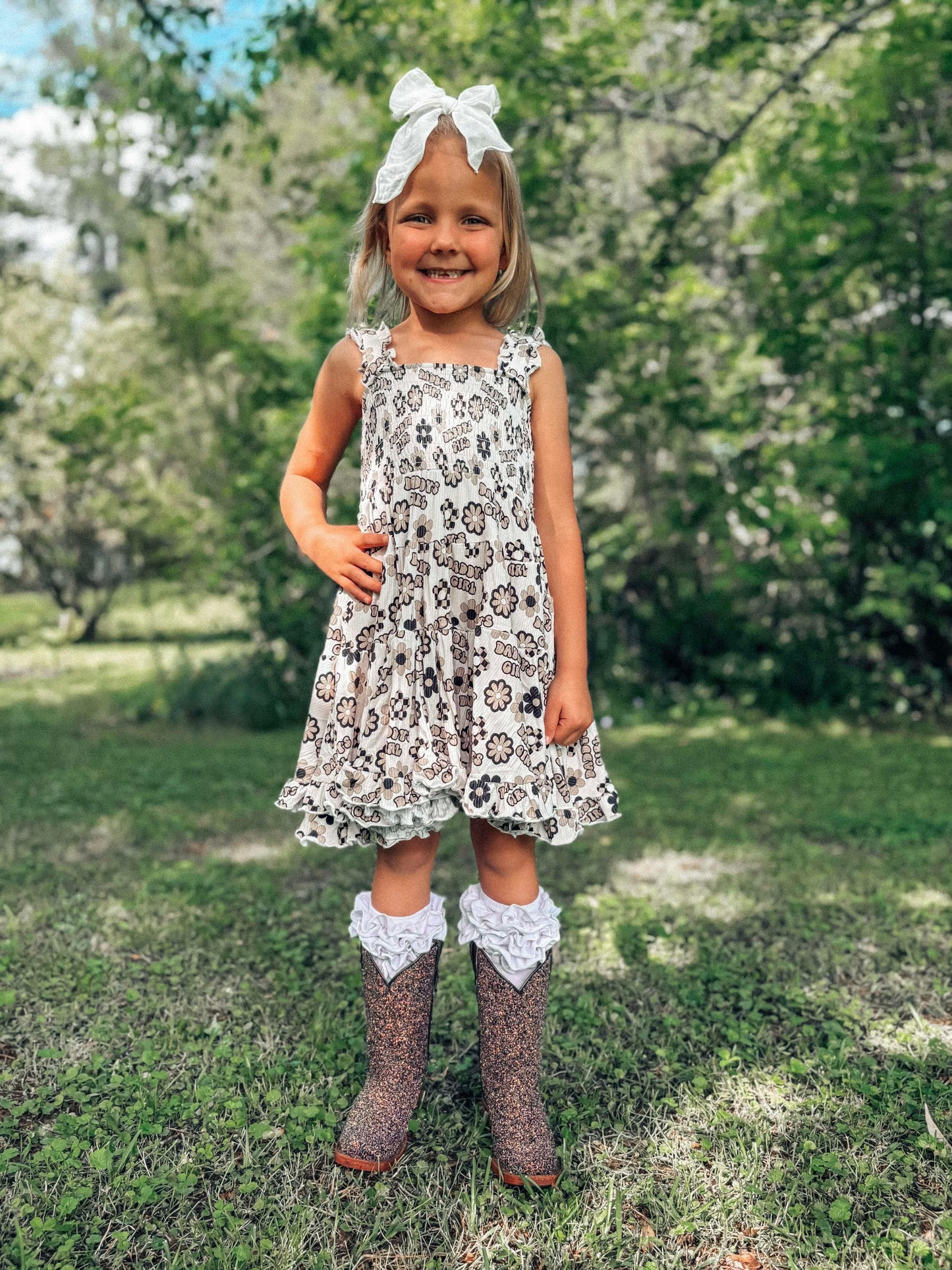 4T Daddy's Girl Ribbed Bamboo Dress