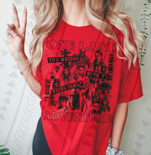 ST One Last Adventure Shirt – TV Series Fan Graphic Tee – Unisex DTF Print – Youth & Adult Sizes