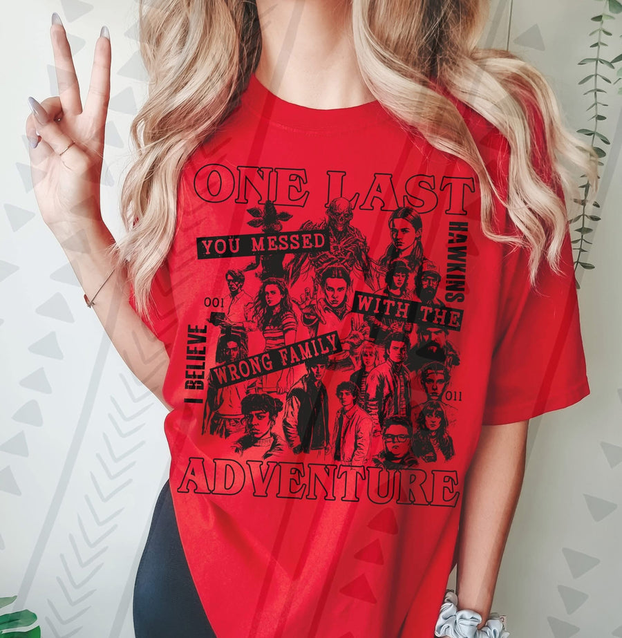 ST One Last Adventure Shirt – TV Series Fan Graphic Tee – Unisex DTF Print – Youth & Adult Sizes - Pretty Petty Co