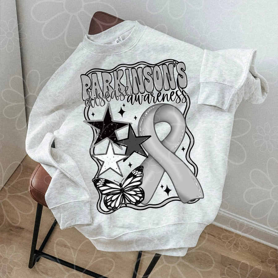 Parkinson’s Awareness Graphic Tee – Support & Advocacy Shirt – Unisex DTF Print – Kids & Adult Sizes - Pretty Petty Co