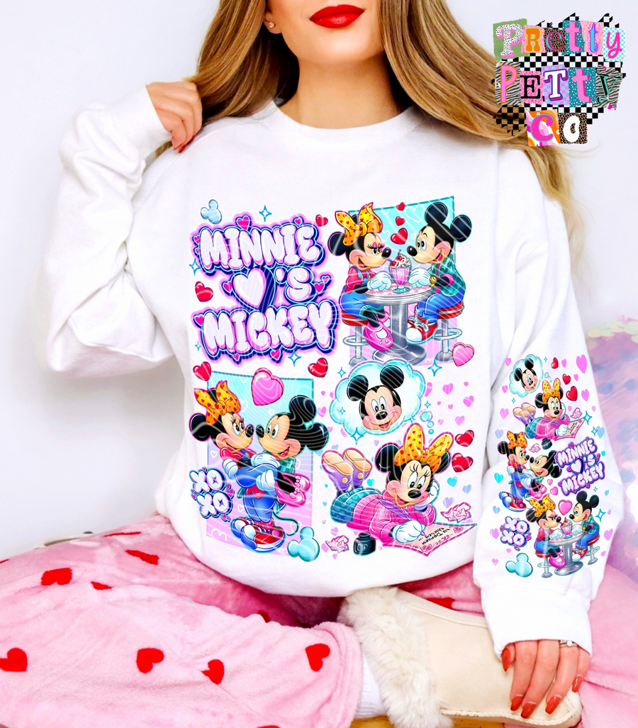 Cute Mouse Love T-Shirt, Fun Valentine’s Graphic Tee, Gildan, Youth & Adult Sizes, DTF Print - Pretty Petty Co