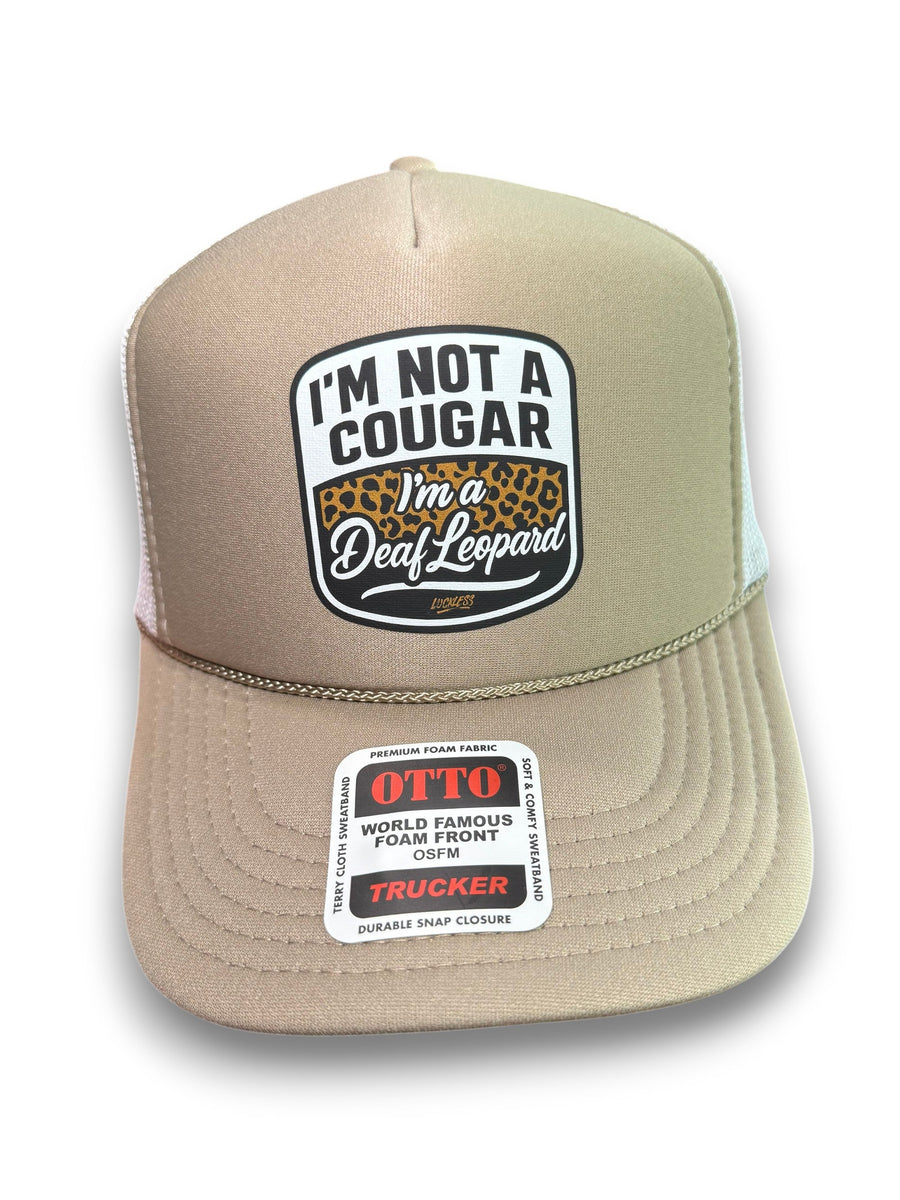 Deaf Leopard Trucker Hat - Pretty Petty Co