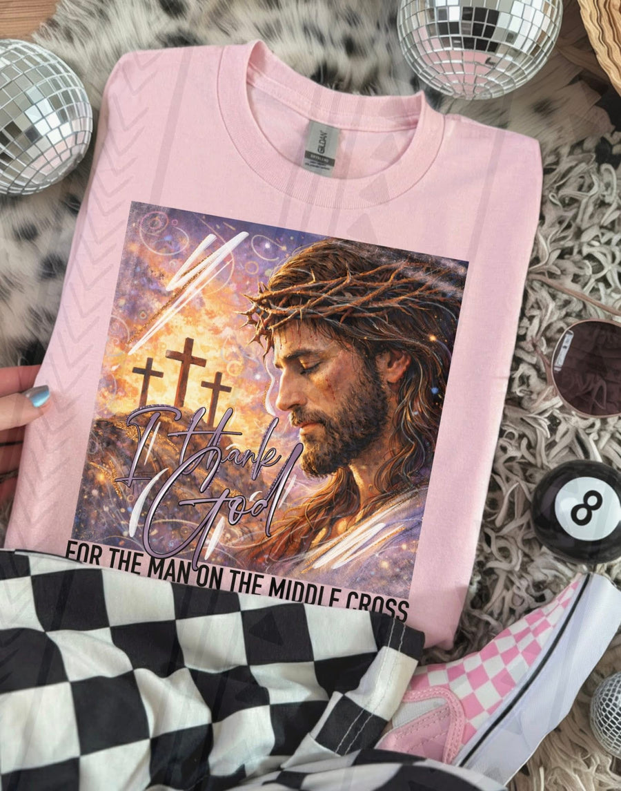 I Thank God / Jesus T-Shirt | Religious Graphic Tee | Christian Statement Shirt - Pretty Petty Co
