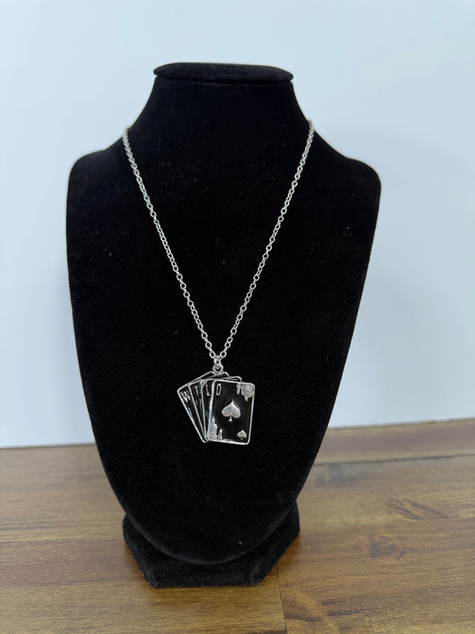 Black Wild Card Necklace (FINAL SALE)