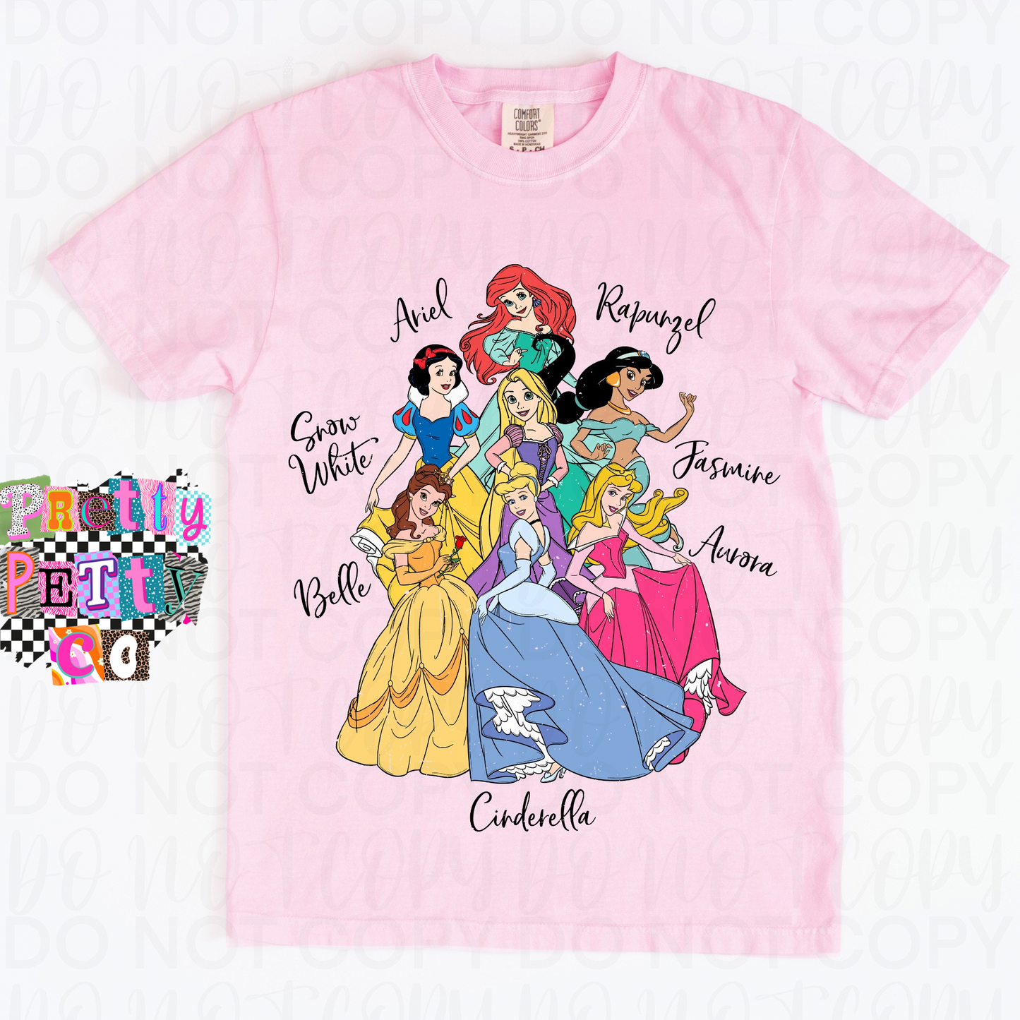 Princess Inspired T-Shirt – Girls Cartoon Graphic Tee