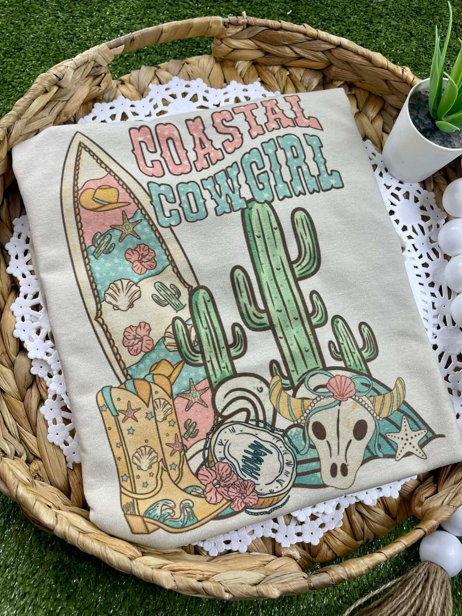 Coastal Cowgirl (Gildan Tee) - Pretty Petty Co