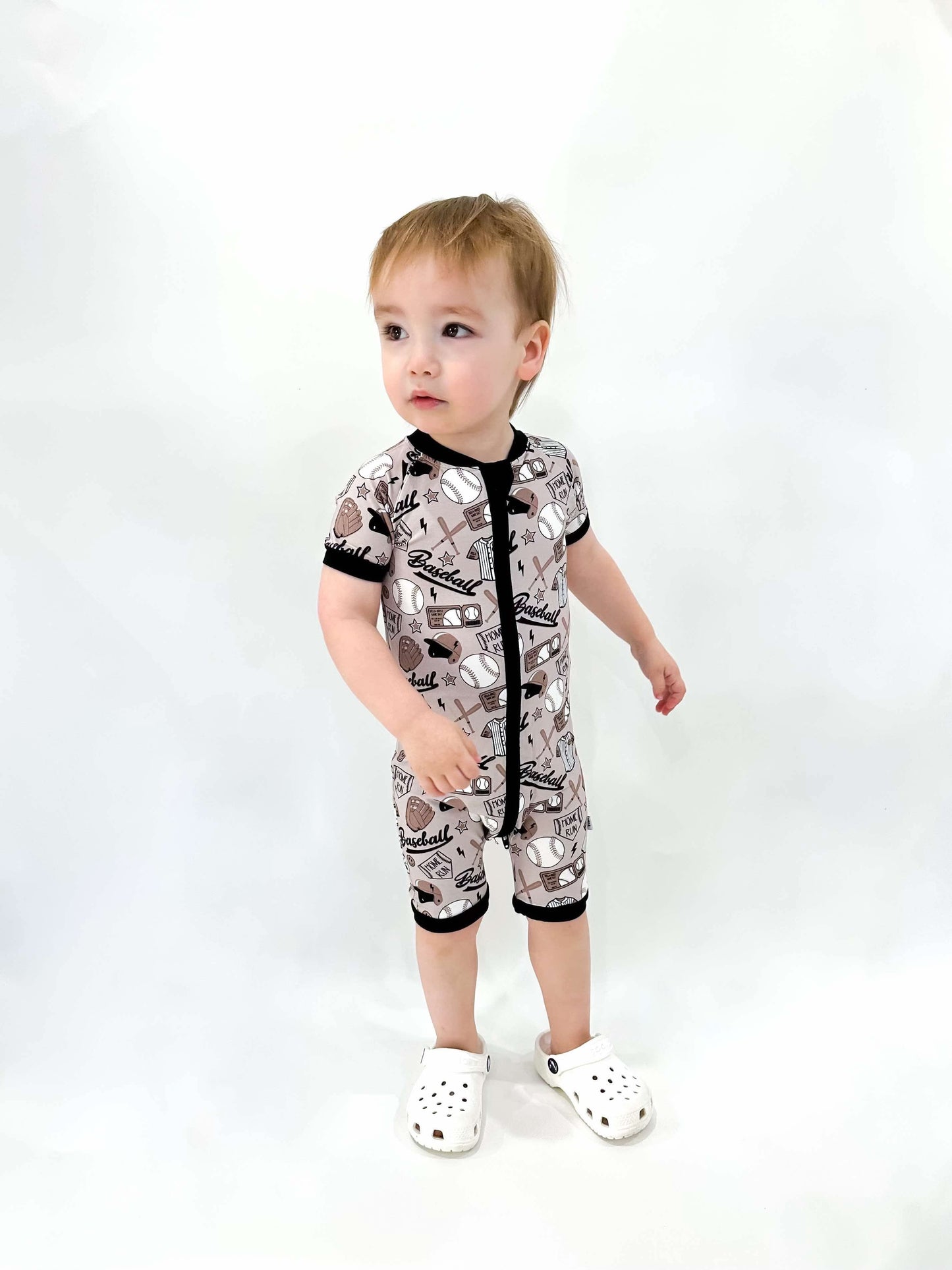 2T Game Day Bamboo Shortie Romper (FINAL SALE)