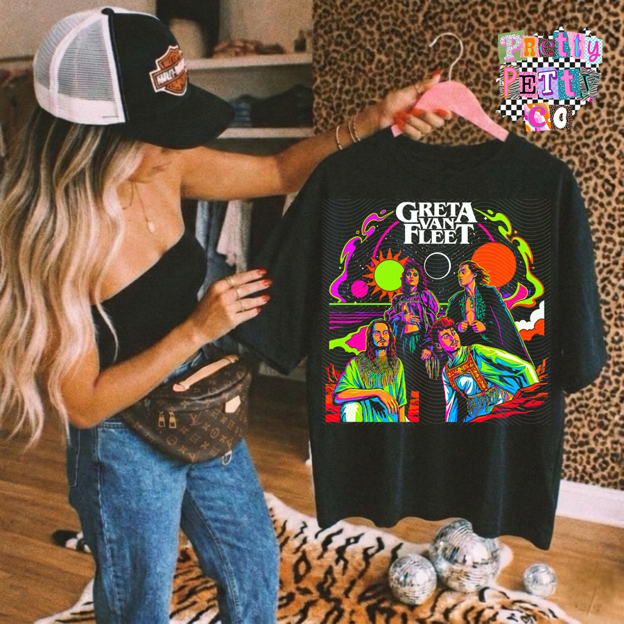 Vintage Band Tee – Classic Rock Graphic Shirt, Retro Music Apparel - Pretty Petty Co