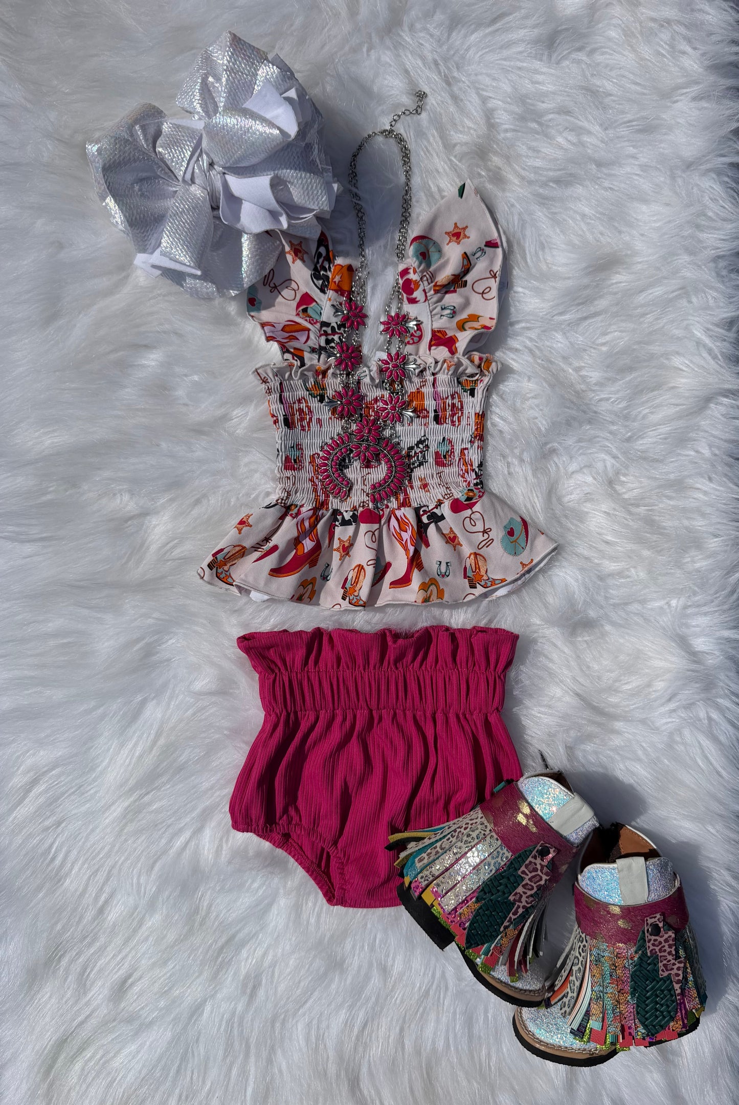 Wild Heart Cowgirl Scrunch Top