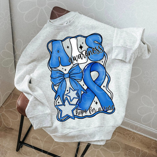 ALS Awareness Graphic Tee – Support & Advocacy Shirt – Unisex DTF Print – Kids & Adult Sizes