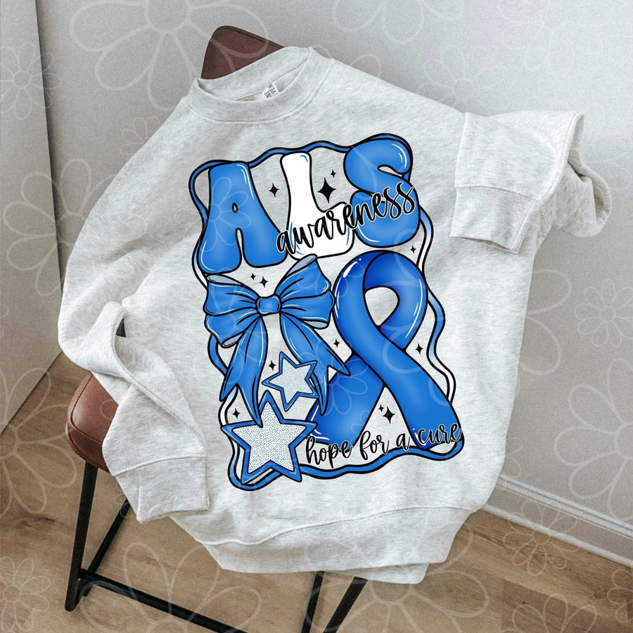 ALS Awareness Graphic Tee – Support & Advocacy Shirt – Unisex DTF Print – Kids & Adult Sizes - Pretty Petty Co