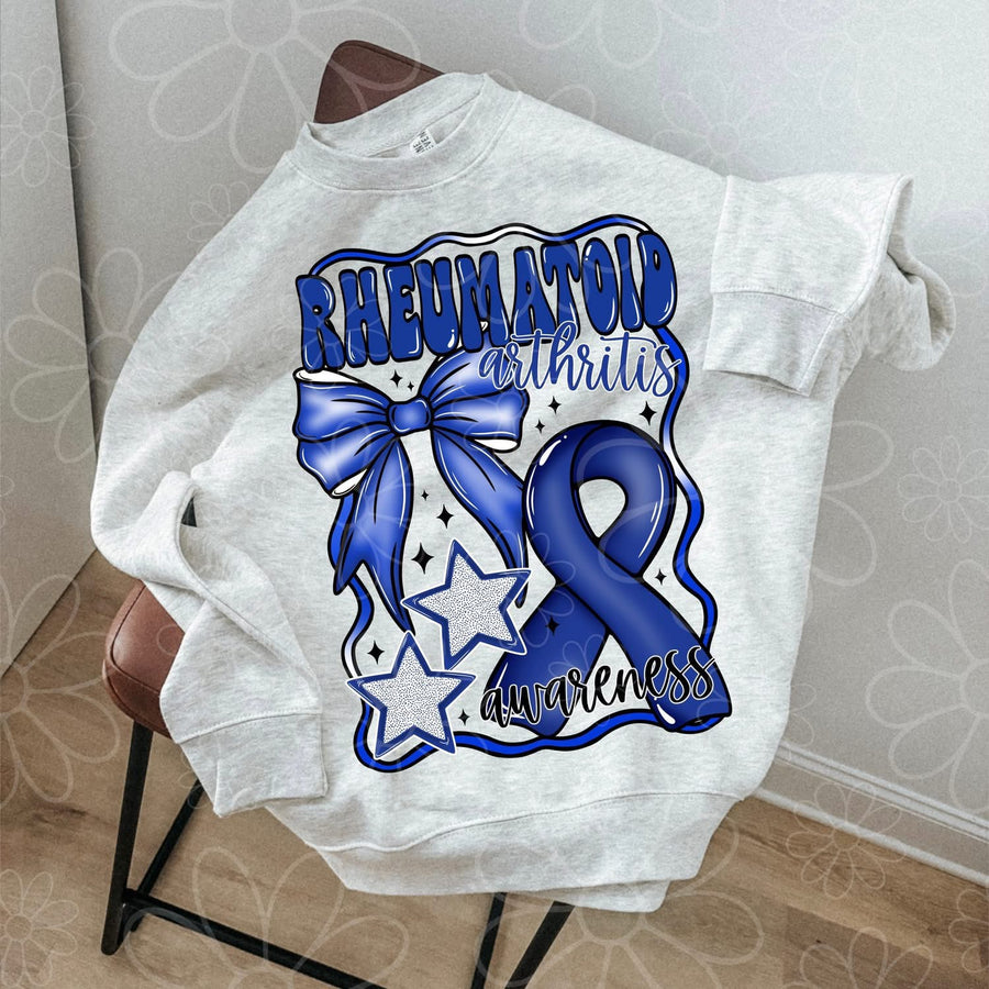 Rheumatoid Arthritis Awareness Graphic Tee – Support & Advocacy Shirt – Unisex DTF Print – Kids & Adult Sizes - Pretty Petty Co