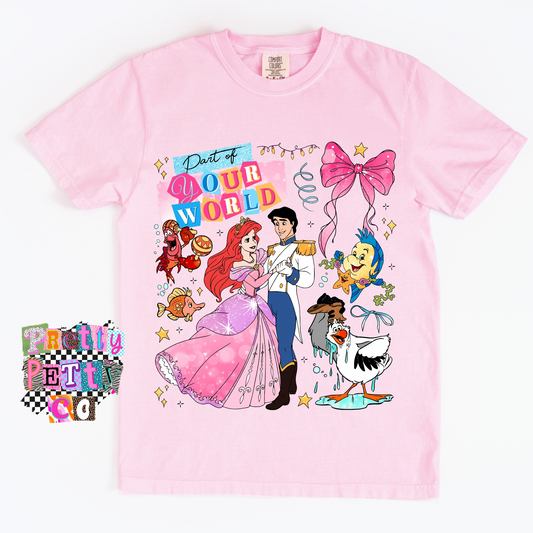 Mermaid Lover Graphic Tee – Princess Inspired Shirt