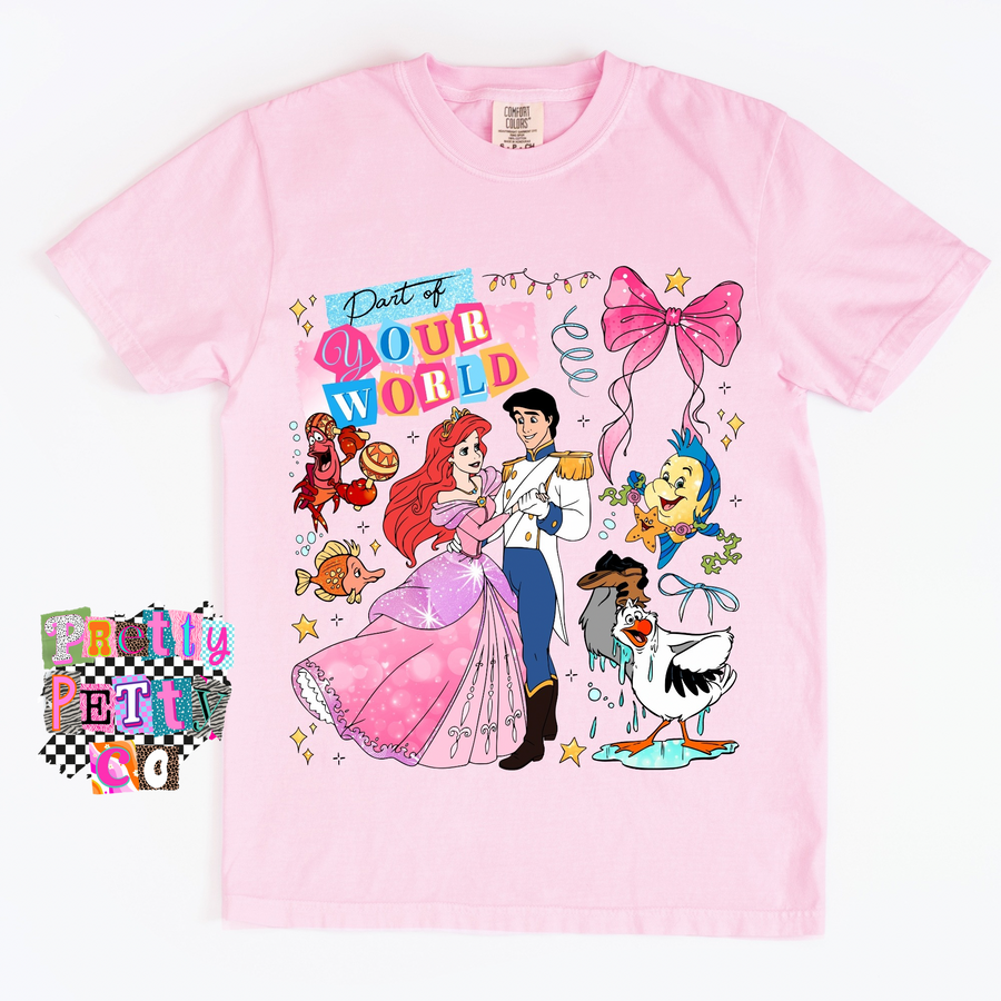 Mermaid Lover Graphic Tee – Princess Inspired Shirt - Pretty Petty Co