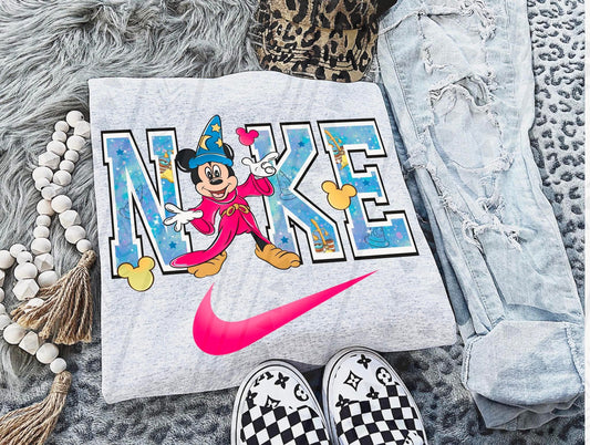 Magical Mouse Graphic Tee, Vintage Fantasy Cartoon Shirt, Theme Park Inspired Tee, Comfort Colors Disney Inspired Graphic Tee