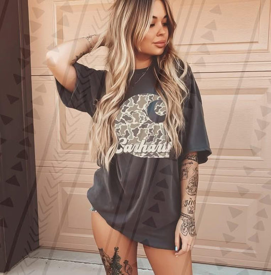 Camo Carhartt Graphic Tee | Carhartt Unisex T-Shirt | Outdoor Camo Shirt