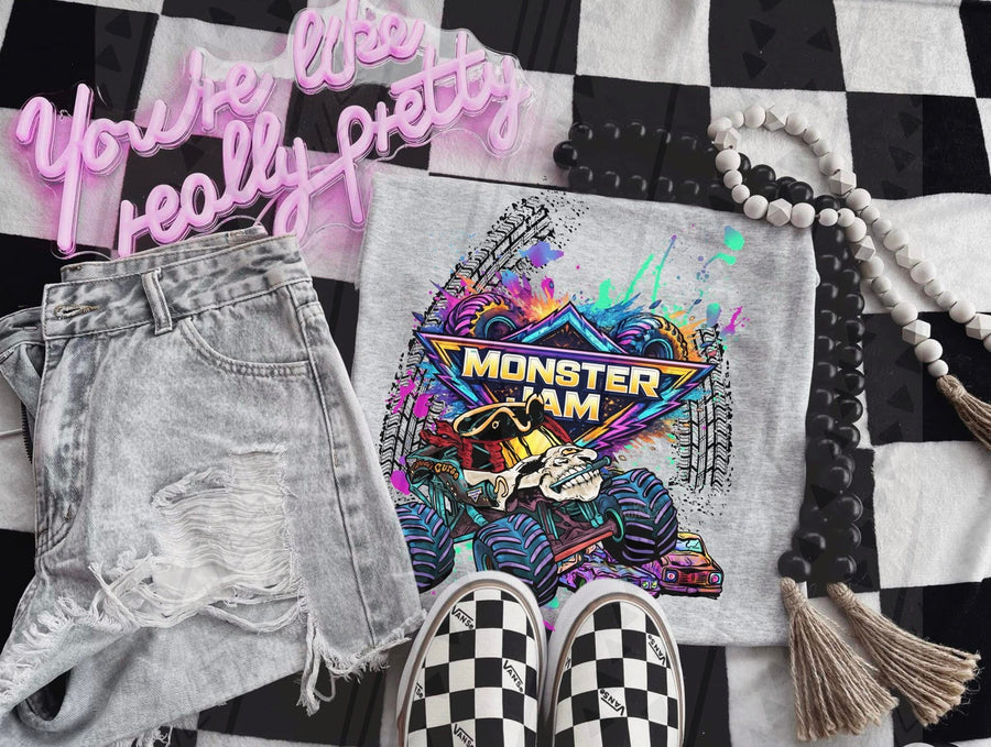 Monster Jam Truck Fan Tee – MJ Gildan Monster Truck Apparel - Pretty Petty Co