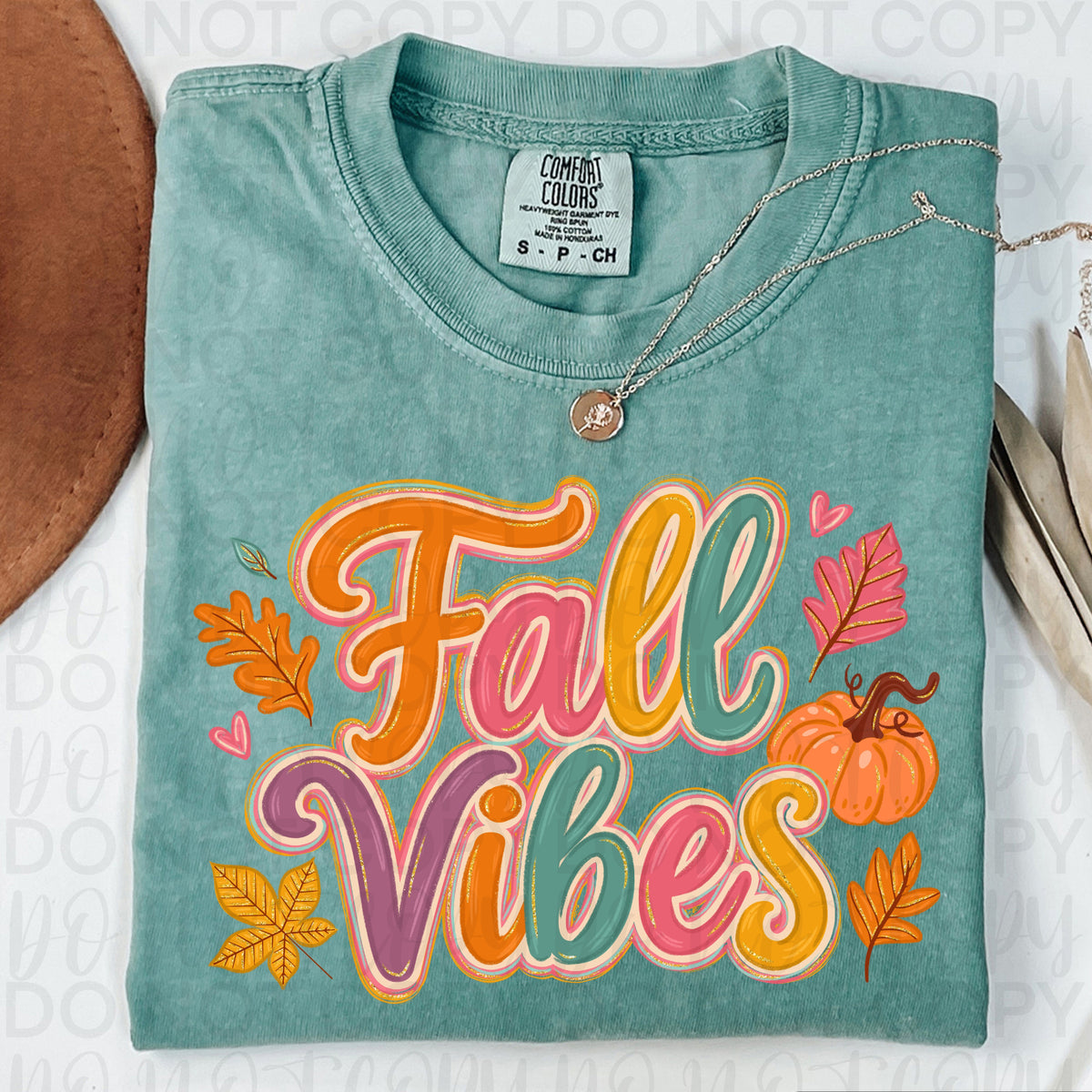 Fall Vibes Shirt | Cute Retro Fall Graphic Tee | Colorful Autumn Pumpkin T-Shirt | Trendy Cozy Season Apparel