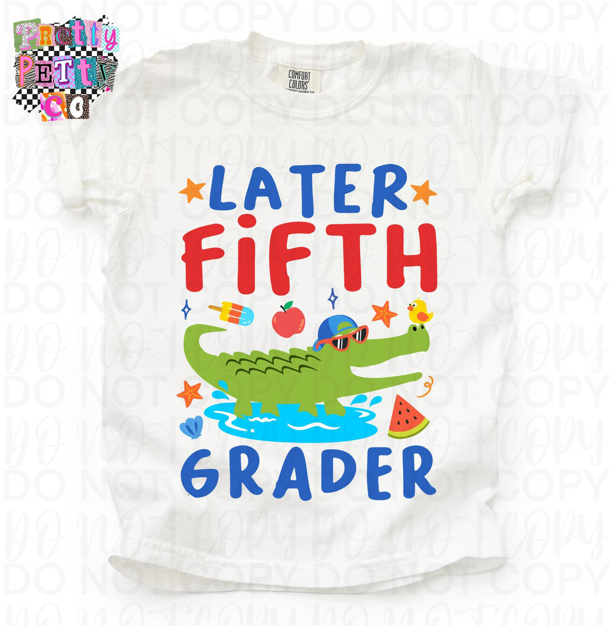 Later Gator Cute Alligator Graphic Tee, Back to School Boys Shirt, Fun Classroom Outfit, Comfort Colors, Youth Sizing - Pretty Petty Co
