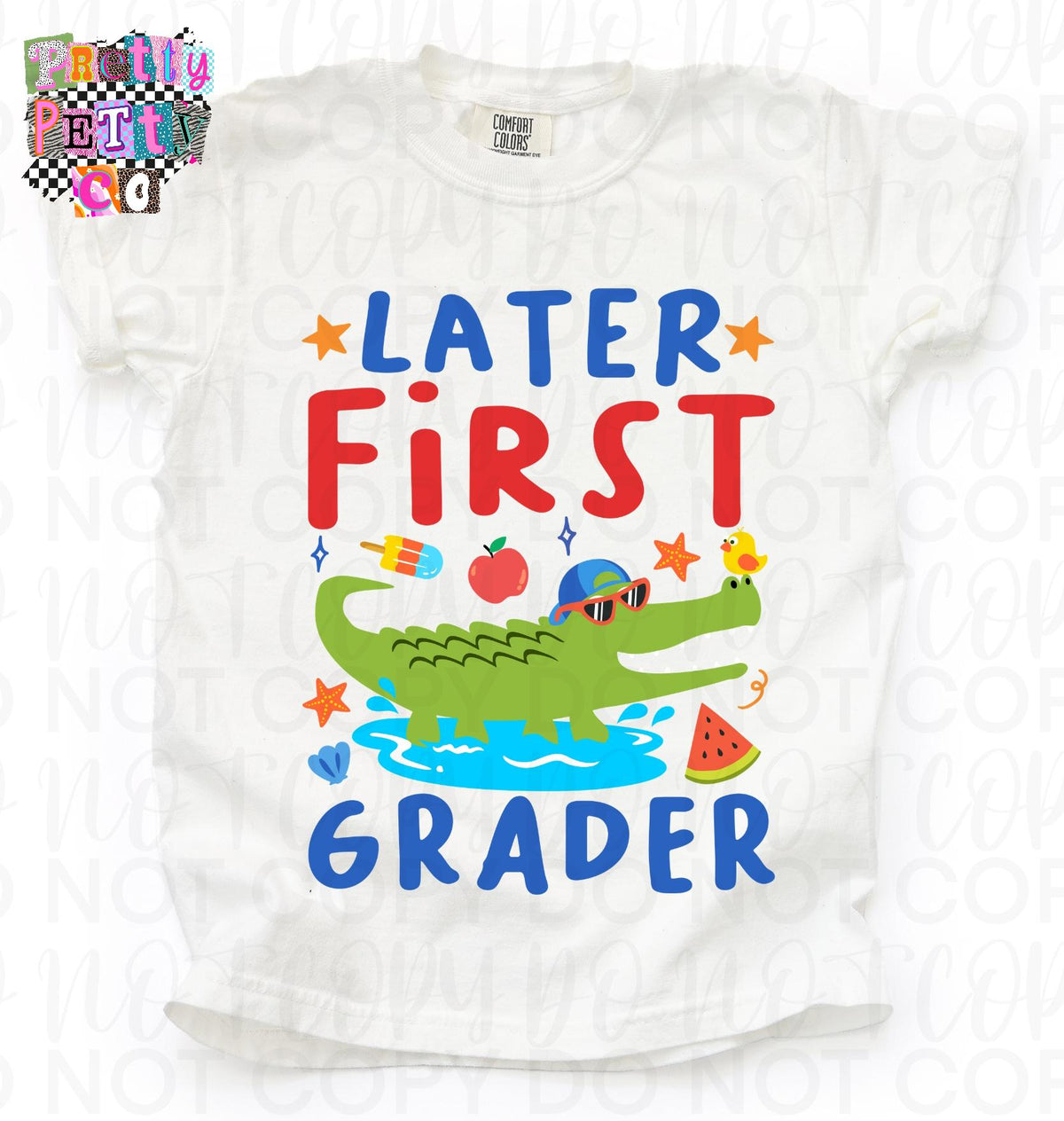 Later Gator Cute Alligator Graphic Tee, Back to School Boys Shirt, Fun Classroom Outfit, Comfort Colors, Youth Sizing - Pretty Petty Co