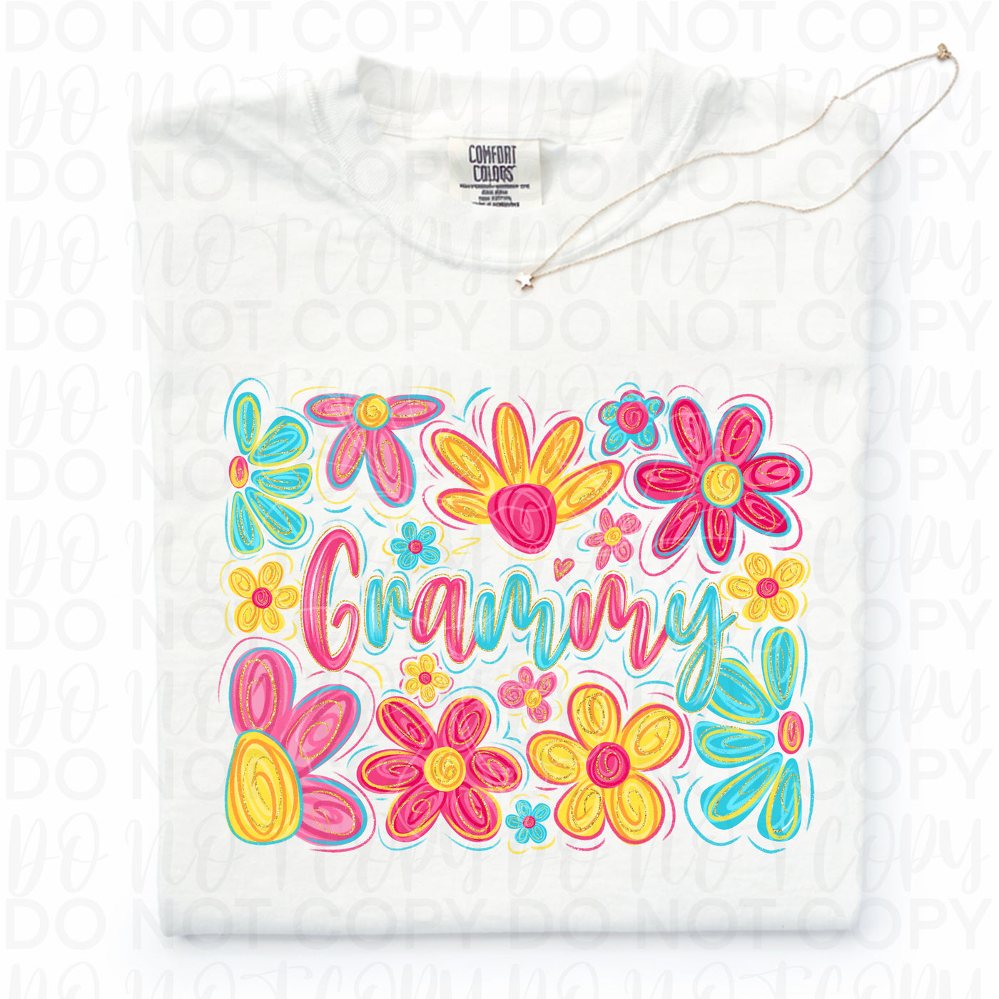 Grammy Graphic Tee | Cute Grandma Shirt | Floral Coquette Grandmother T-Shirt | Gift for Grammy