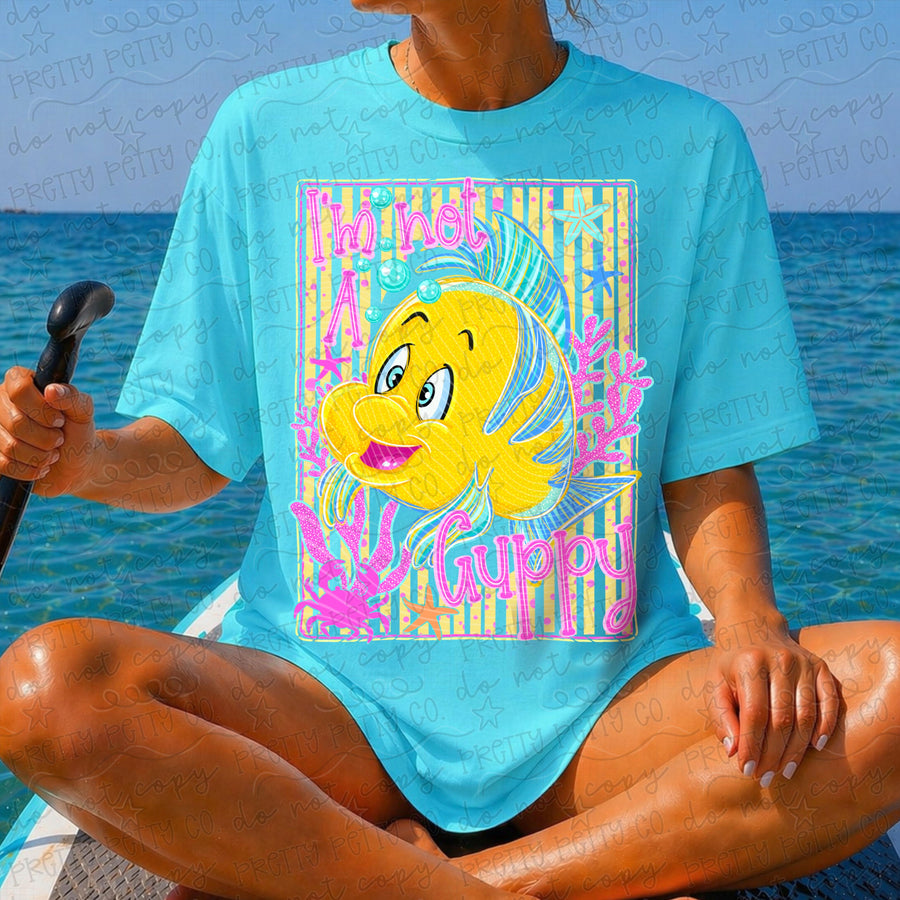 Flounder Comfort Colors Shirt, Cute Fish Summer Graphic Tee, Vintage Beach Vacation T-Shirt, Coastal Ocean Lover Shirt for Women - Pretty Petty Co