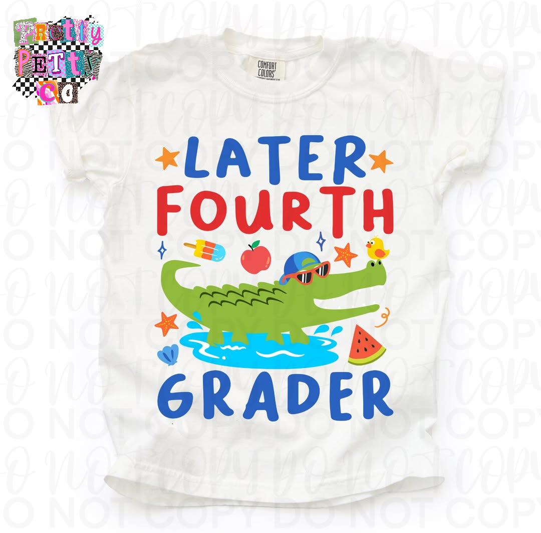 Later Gator Cute Alligator Graphic Tee, Back to School Boys Shirt, Fun Classroom Outfit, Comfort Colors, Youth Sizing - Pretty Petty Co